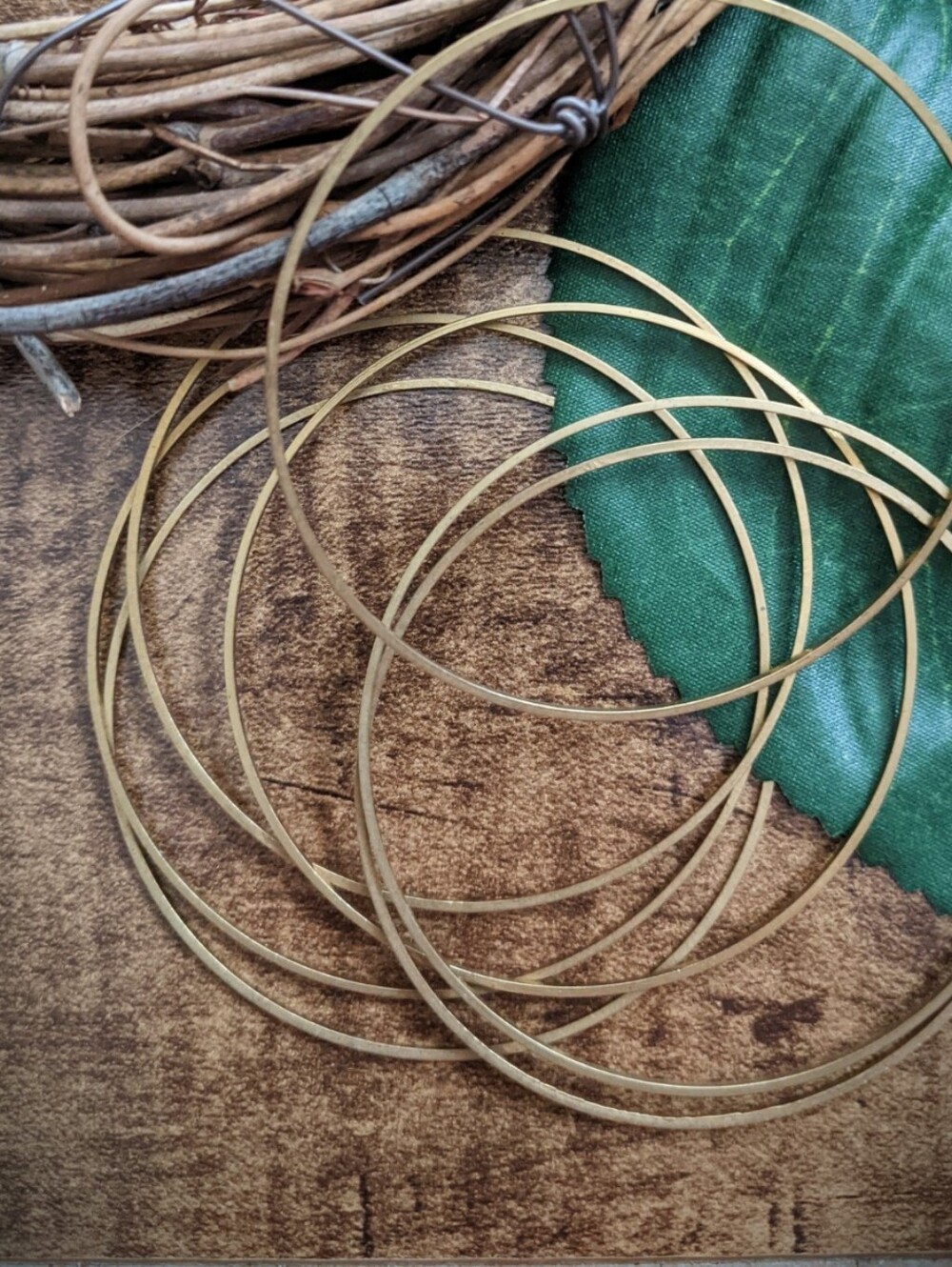 7/$25 Brass Hoops - 60mm connector pendant BNIP Updated!